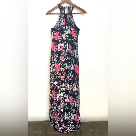 REVOLVE - ASTR The Label - Floral Hi Low Midi Maxi Halter Dress - Picture 6 of 8